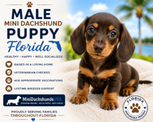 Read more about the article Male Mini Dachshund puppy Florida