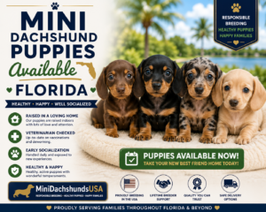 Read more about the article Mini Dachshund puppies available Florida
