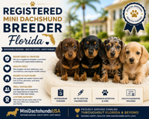 Read more about the article Registered Mini Dachshund breeder Florida