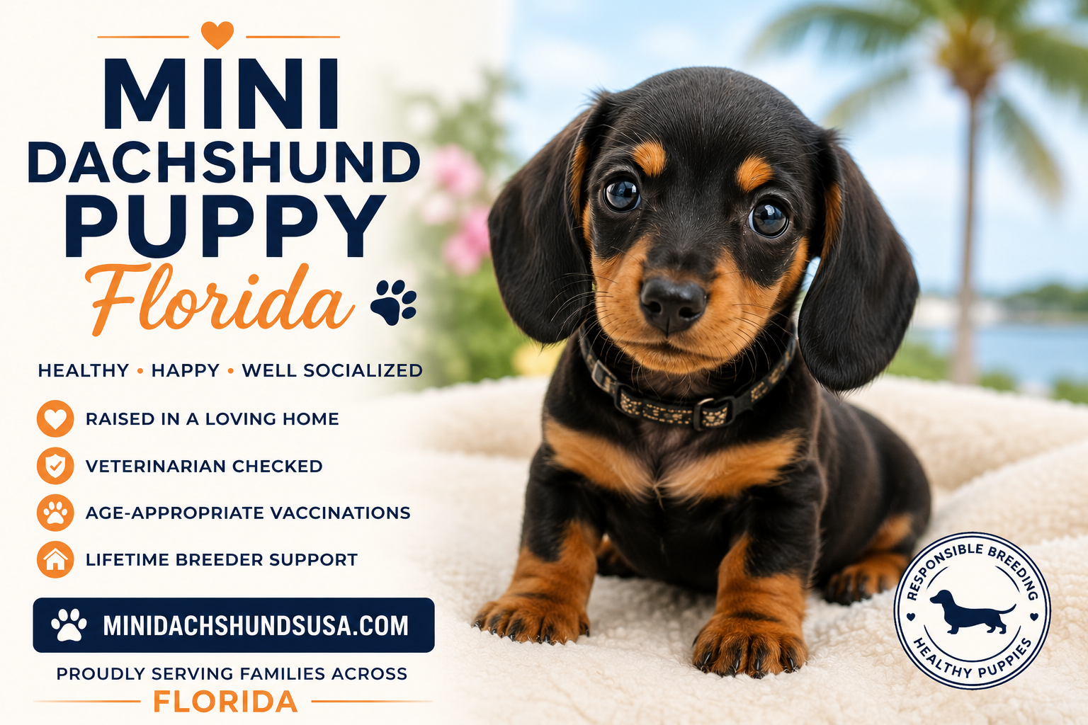 You are currently viewing Mini Dachshund puppy Florida