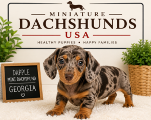 Read more about the article Dapple Mini Dachshund Georgia