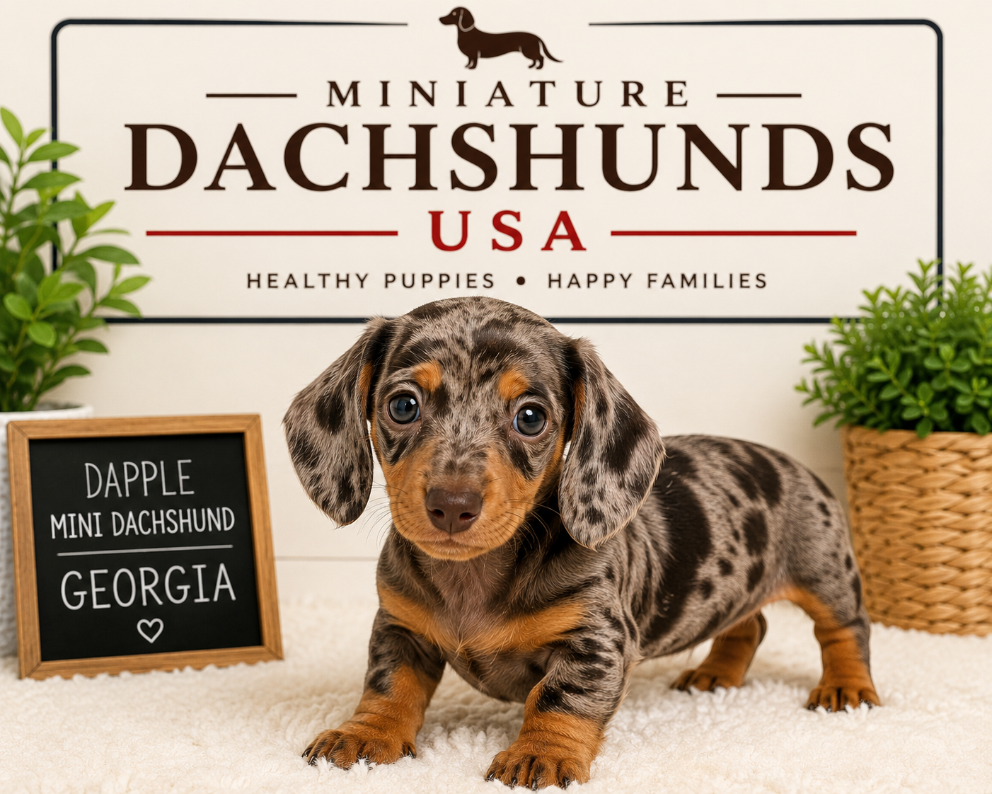 You are currently viewing Dapple Mini Dachshund Georgia