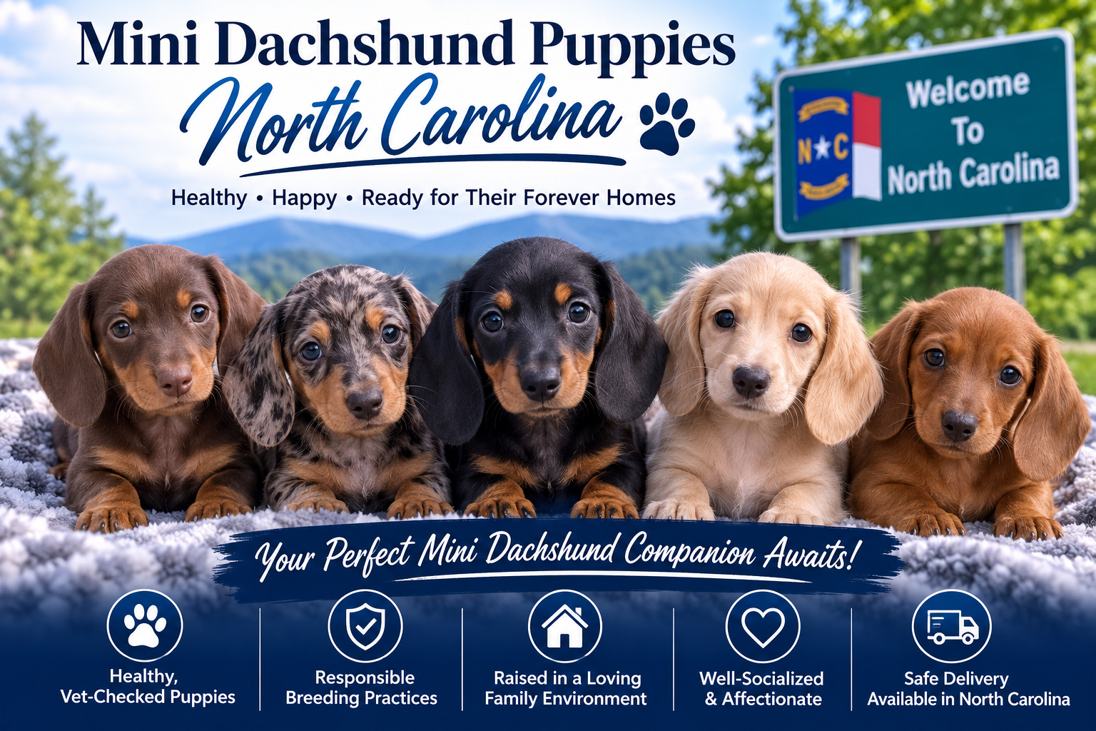 You are currently viewing Mini Dachshund breeder North Carolina
