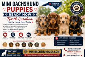 Read more about the article Mini Dachshund puppies ready now North Carolina
